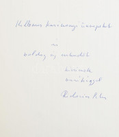 Rábai Ridovics Ferenc. Kiállítási katalógus. Bp., 1994, magánkiadás. Hozzá Ridovics Péter által DEDIKÁLT lap. Magyar és angol nyelven. Kiadói kopottas papírkötésben.
