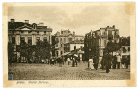 BRAILA I. VH Képeslap, német felülnyomott bélyeggel, kettős cenzúrával Budapestre küldve
