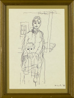 Würtz Ádám (1927 - 1995): Anya gyermekével 1984