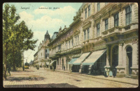 SZEGED 1910. Széchenyi téri részlet, Lányi Lajos cukr, régi képeslap
