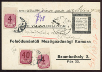 1934-56. Portós kis levéltétell 5db.