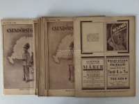 CSENDŐRSÉGI LAPOK 1937. 9db komplett szám, ritka tétel!