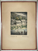 Bánk Ernő (1883-1962): Felsőbányai táj