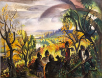 Boromisza Tibor (1880-1960): Favágók a hegyen, 1925 k.