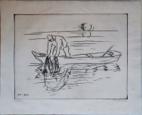Borsos Miklós (1906-1990): Halász, 1964