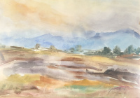 Agrikola Lídia (1914-1994): Dombos táj, 20. sz közepe
