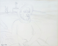 Dufy, Raoul (1877-1953): Kalapos portré