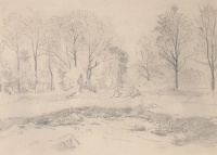 Alexandru Popp (Papp Sándor) (1868-1949): Tájkép, 1900 k.