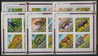 1975 Afrikai állatvilág fogazott és vágott blokksor Mi 39-41 A + B