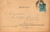 1902 Salzburg, Inner-Nonntal / street, bridge, castle. Philipp & Kramer CXII-1. s: F. Kopallik (EK)