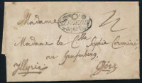 ~1840 Portós levél teljes tartalommal SZEGEDIN - GÖRZ
