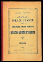 Halim Ludner - Richard Preusser: Almanlara Türkce Gramer. Grammatisches Lehr- und Übungsbuch der Türkischen Sprache für Deutsche. Istanbul-Beyoglu, 1930, Universum. Német nyelvű török nyelvkönyv. Kiadói félvászon-kötés, sérült