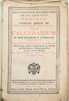 Annus a nativitate salvatoris nostri Jesu Christi MDCCCXXII communis dierum 365. Stylo Gregoriano, ez Juliano deductus sive calendarum in usum ecclesiae R. Catholicae. Budae, (1822), Typis ac Sumt Typogr. Regiae Univers. Hungar. Papírkötésben,