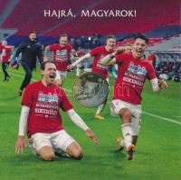 2021. 5Ft-200Ft (6xklf) forgalmi sor + 2021 Hajrá Magyarok! / Magyar Labdarúgó Szövetség Cu-Ni-Zn emlékérem (29mm) közös dísztokban T:BU,PP patina