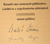 Szabó Lőrinc - Szalay Lajos: Tizenkét vers - Tizenkét rajz. Számozatlan példány, a szerző, Szabó Lőrinc (1900-1957), és a művész, Szalay Lajos (1909-1995) autográf aláírásával ellátott példány! Bp., 1943, Singer és Wolfner