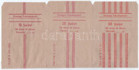 ~1980-1989. Országos Takarékpénzár 26db kitöltetlen, használatlan, új állapotú fémpénzes papírzacskók 10f, 20f, 50f, 1Ft, 2Ft, 10Ft és 20Ft-os érmék számára. Benne: 10 forint - 100 darab 10 filléres (4db) + 20 forint - 100