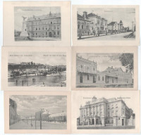23 db RÉGI kétoldalas kép, magyarországi és külföldi város képeslapok fotója / 23 pre-1945 double-sided images of Hungarian and foreign town postcards (non PC)