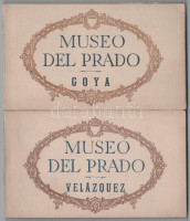 2 db RÉGI művészet képeslapfüzet: Museo del Prado, Madrid / 2 pre-1945 art postcard booklets from the Museum of Prado, Madrid