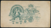 cca 1900-1910 Kisgyermek játék nyuszival, keményhátú fotó Mai és Társa budapesti műterméből, kisebb ázásnyomokkal, 15x8 cm