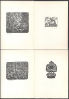 1970 Klf. alkotók (Gerhard Beyer, Karl-Georg Hirsch, Helga Paditz, stb.): XIII. Internationaler Exlibris Congress Budapest 1970. (A XIII. Nemzetközi Ex Libris Kongresszus alkalmából megjelent mappa, 10 db grafika). Vegyes technika, papír,