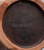 Borsódy Ágnes (1936-): Szárazvirág váza. Jelzett, hibátlan, m: 17,5 cm
