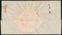 1837 Hivatalos levél piros 
