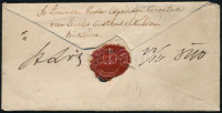 1840 Portós levél kék (?) 