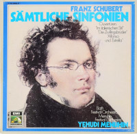 Schubert - Yehudi Menuhin - Sämtliche Sinfonien. 5 x Vinyl, LP, Stereo