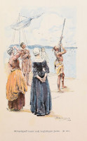 Cooper, J. F.: Lederstrumpf-Erzählungen. Der Wildtöter. Der Letzte der Mohikaner. Für die Jugend bearbeitet von E Reichenbach. Nürnberg, é.n. (1900 k.), Theo Stroefer Kunstverlag. Német nyelven. 196+192 p. (egy kötetben). 4 színes és 21