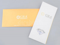 Moissanite 1 ct, tanúsítvánnyal