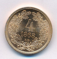 1868KB 4kr Cu Artex utánveret, kapszulában T:AUAdamo M7.1