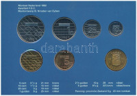 Hollandia 1992. 5c-2 1/2G (6xklf) forgalmi sor karton tokban, pénzverdei zsetonnal, fólia borítékban T:UNCNetherlands 1992. 5 Cent - 2 1/2 Gulden (6xdiff) coin set in cardboard case and Coin Mint jeton, in foil envelope C:UNC