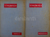 Asch, Schalom: Moszkva, Varsó. Bp., 1938, Dénes Könyvkiadó. Kiadói egészvászon kötés, kopottas állapotban.