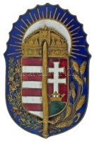 1920. Vitézi Jelvény zománcozott bronz jelvény, bronz kard rátéttel, hátlapon ferde rögzítőpántokkal, beleütött JEROUSCHEK gyártói jelzéssel (56x37mm) T:XF,VF laza rögzítés, apró zománchibákHungary 1920. Badge of the