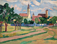 Körmendi Frim Ervin (1885-1939): Szentendrei részlet, 1934 körül