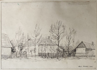 Redő Ferenc (1913-2012): Város széle, 1954