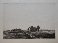 Barcsay Jenő (1900-1988): Alföldi tanyák
