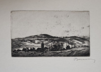 Barcsay Jenő (1900-1988): Dombos táj