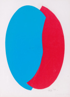Fajó János (Orosháza, 1937 – Budapest, 2018): Kék kompozíció, 1997