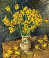 Basch Andor (1885-1944): Virágcsendélet, 1938