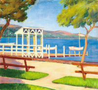 Lénárd Imre (1889-1918): Balatongyöröki part, 1913 körül