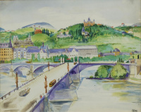 Győre György János (?-?): Margit híd a Rózsadombbal