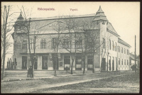 RÁKOSPALOTA Vigadó, ritka képeslap, Jóbarát Asztaltársaság bélyegzéssel 1910-18.